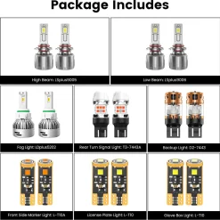 Fit for 2011-2020 Dodge Journey The Brightest LED Bulbs Upgrade