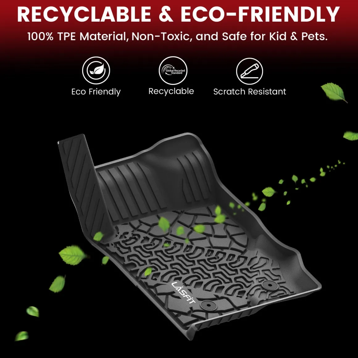 Fit for 2021-2026 Ford Bronco Custom Floor Mats or Cargo Mat, Not For Sport, Fit 4-Door & Not Rubberized Flooring