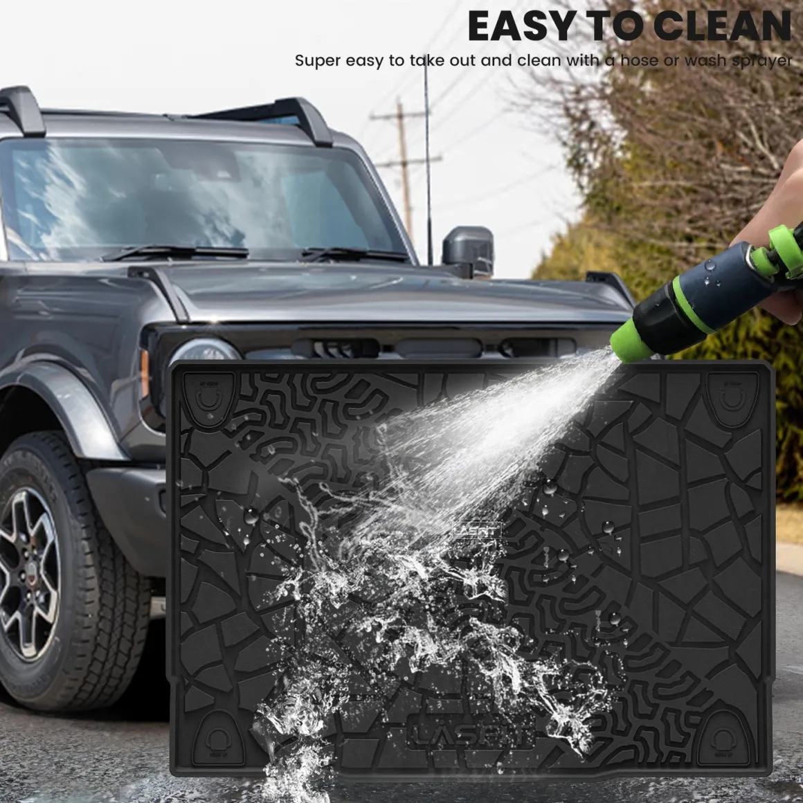 Fit for 2021-2026 Ford Bronco Custom Floor Mats or Cargo Mat, Not For Sport, Fit 4-Door & Not Rubberized Flooring