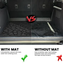 Fit for 2021-2026 Ford Bronco Custom Floor Mats or Cargo Mat, Not For Sport, Fit 4-Door & Not Rubberized Flooring