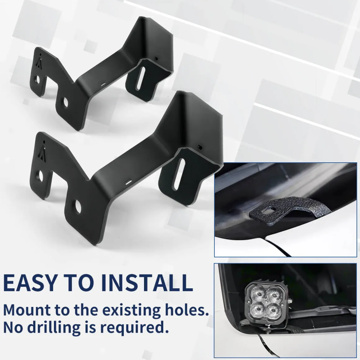 Fit For Ford Bronco Sport 2021 Low Profile Ditch Light Brackets | LASFIT