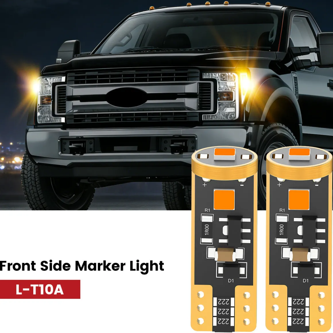Fit for 2017-2019 Ford Chassis Cab F-350/450/550 The Brightest LED Bulbs Upgrade