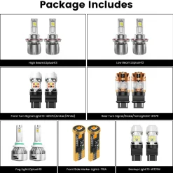 Fit for 2020-2022 Ford Chassis Cab F-350/450/550 The Brightest LED Bulbs Upgrade