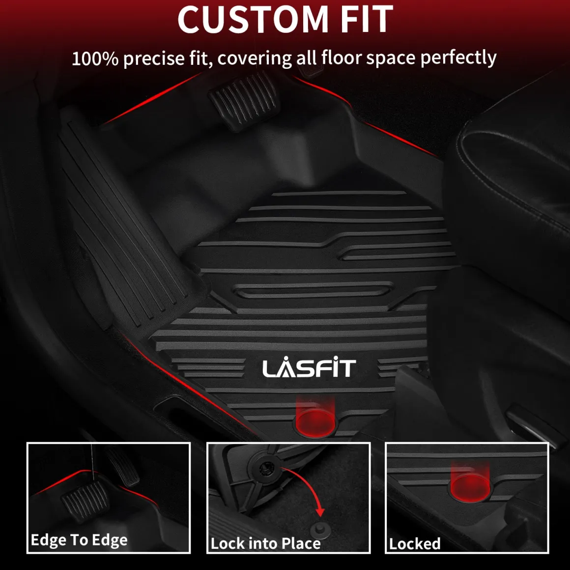 Fit for 2015-2024 Ford Edge & Edge ST Floor Mats or Seatback & Cargo Mats