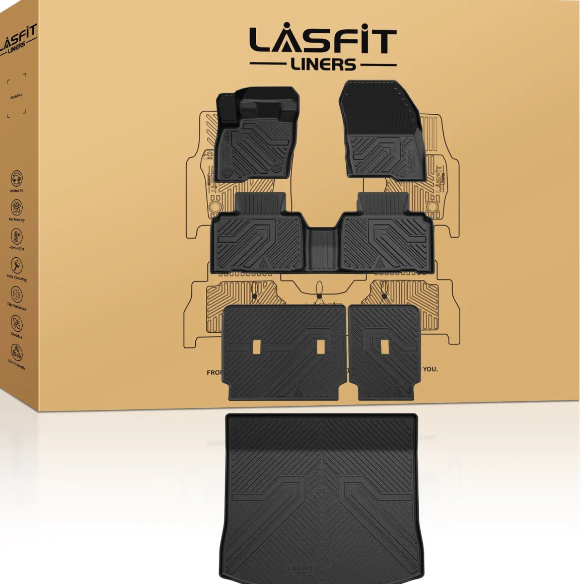 Fit for 2015-2024 Ford Edge & Edge ST Floor Mats or Seatback & Cargo Mats