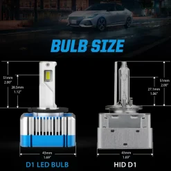 Fit for 2015-2018 Ford Edge The Brightest LED Bulbs Upgrade | Tested and Verified
