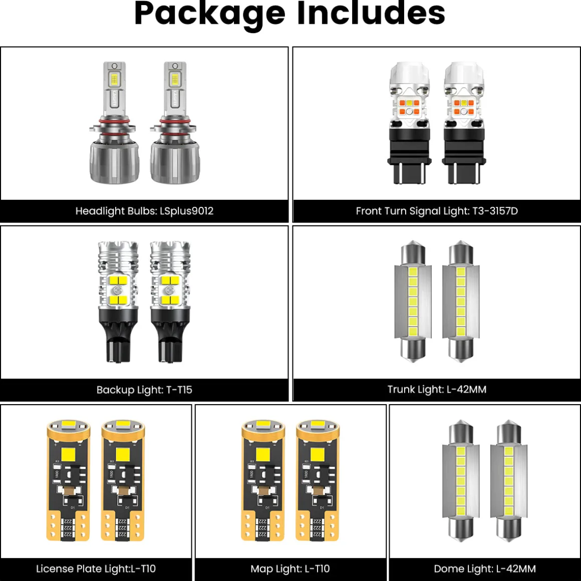 Fit for 2011-2014 Ford Edge The Brightest LED Bulbs Upgrade | Tested and Verified