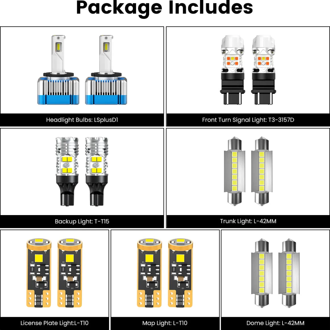 Fit for 2011-2014 Ford Edge The Brightest LED Bulbs Upgrade | Tested and Verified