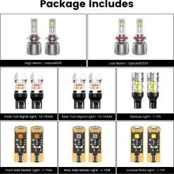 Fit for 2017-2018 Ford Escape The Brightest LED Bulbs Upgrade | Tested and Verified