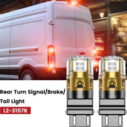 Fit for 2022-2023 Ford E-Transit The Brightest LED Bulbs Upgrade | Tested and Verified