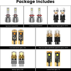 Fit for 2022-2023 Ford E-Transit The Brightest LED Bulbs Upgrade | Tested and Verified