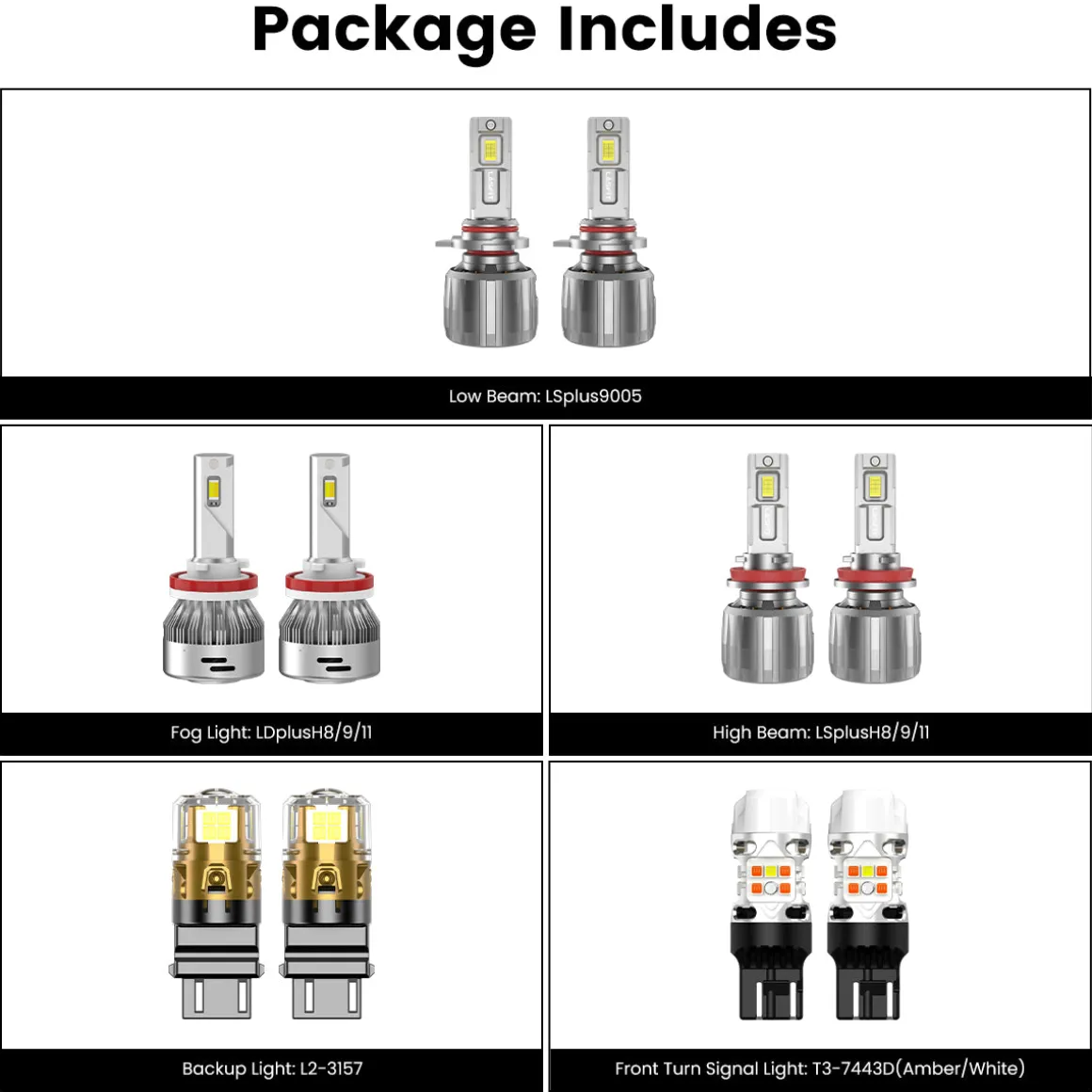 Fit for 2018-2021 Ford Expedition The Brightest LED Bulbs Upgrade | Tested and Verified