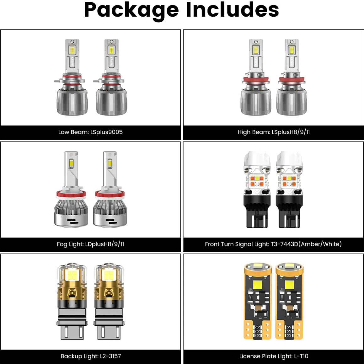 Fit for 2018-2021 Ford Expedition The Brightest LED Bulbs Upgrade | Tested and Verified