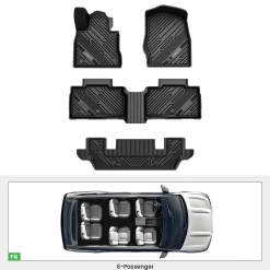Fit for 2020-2026 Ford Explorer Floor Mats or Seatback & Cargo Mats