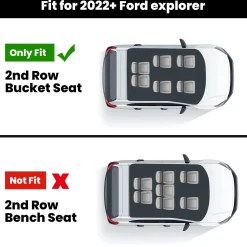 Fit for 2020-2026 Ford Explorer Floor Mats or Seatback & Cargo Mats
