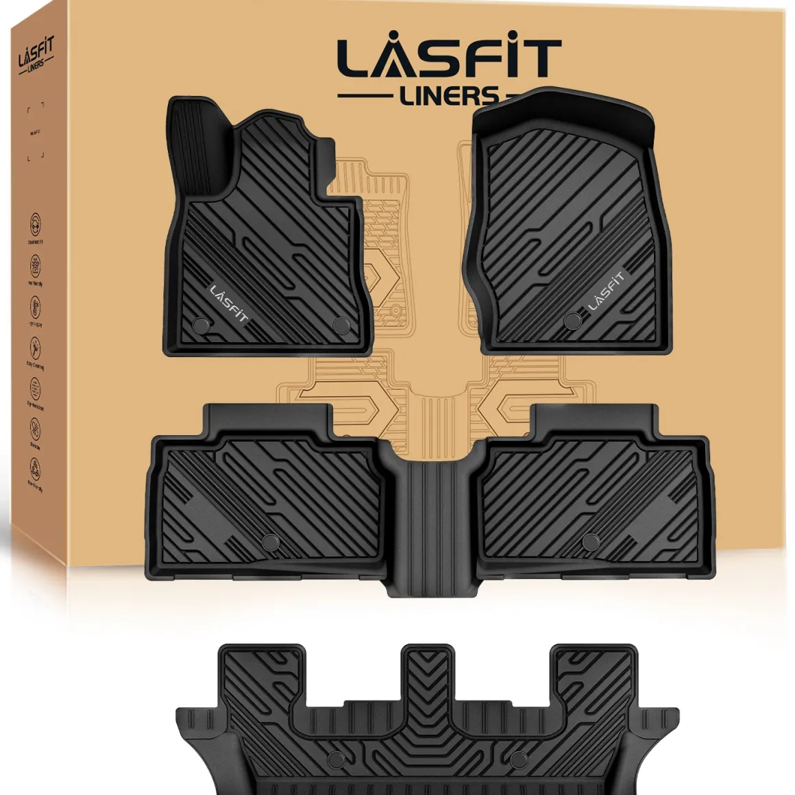 Fit for 2020-2026 Ford Explorer Floor Mats or Seatback & Cargo Mats
