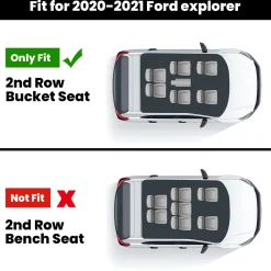 Fit for 2020-2026 Ford Explorer Floor Mats or Seatback & Cargo Mats