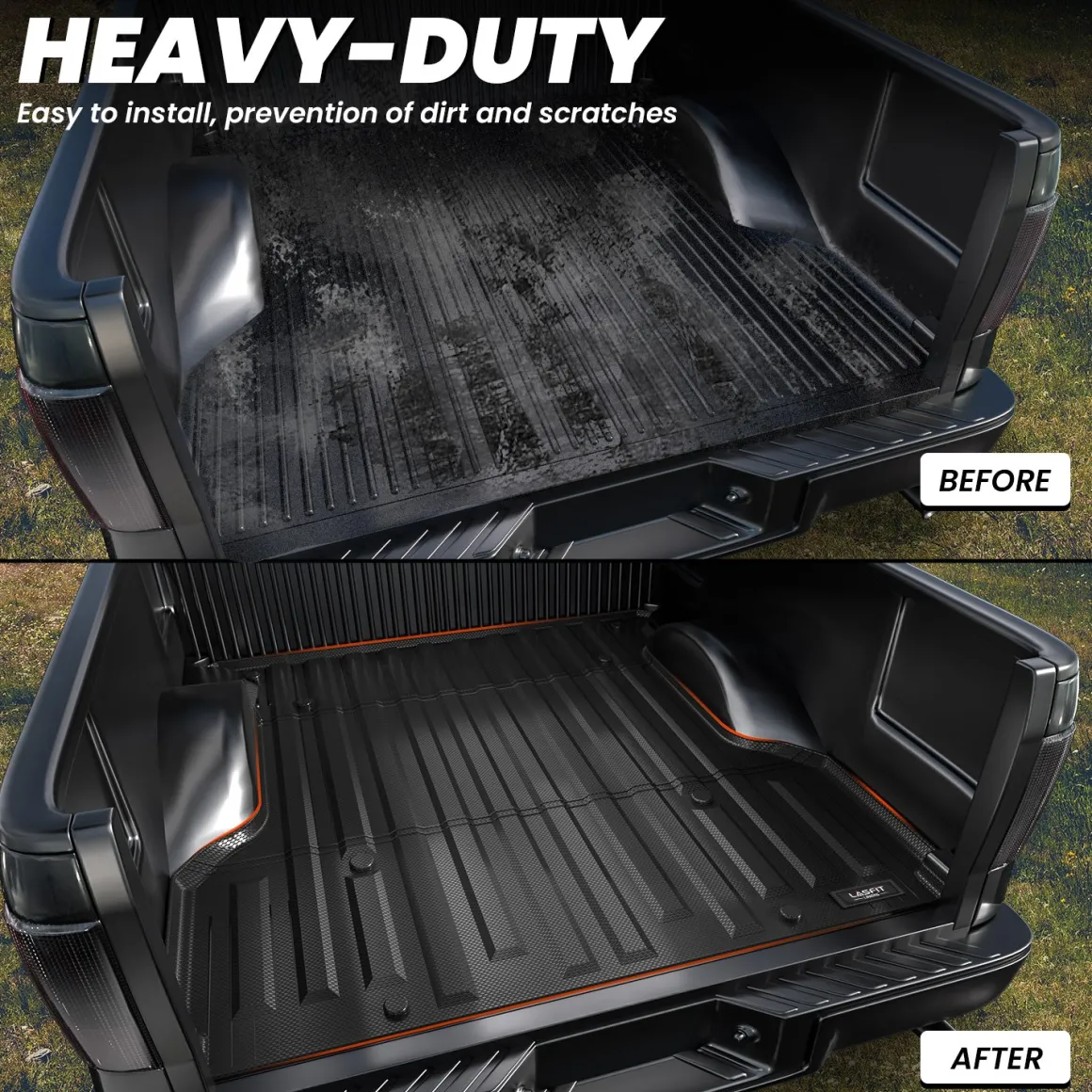 Fit for 2004-2014 Ford F-150 5.5' Bed Heavy Duty Truck Bed Mats, Not Fit Drop-in liners