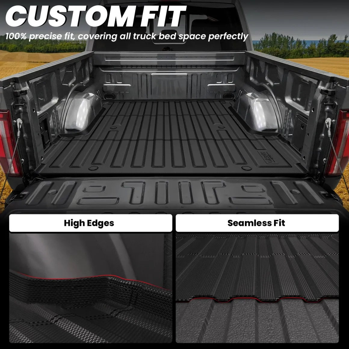 Fit for 2024-2026 Ford F-150 Bed Mat & Tailgate Mat, Including F-150 Lightning