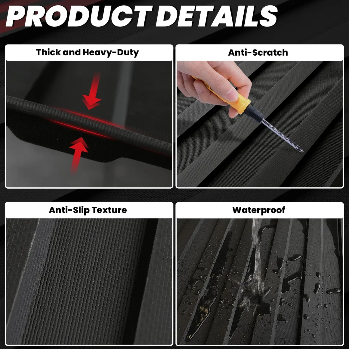 Fit for 2024-2026 Ford F-150 Bed Mat & Tailgate Mat, Including F-150 Lightning