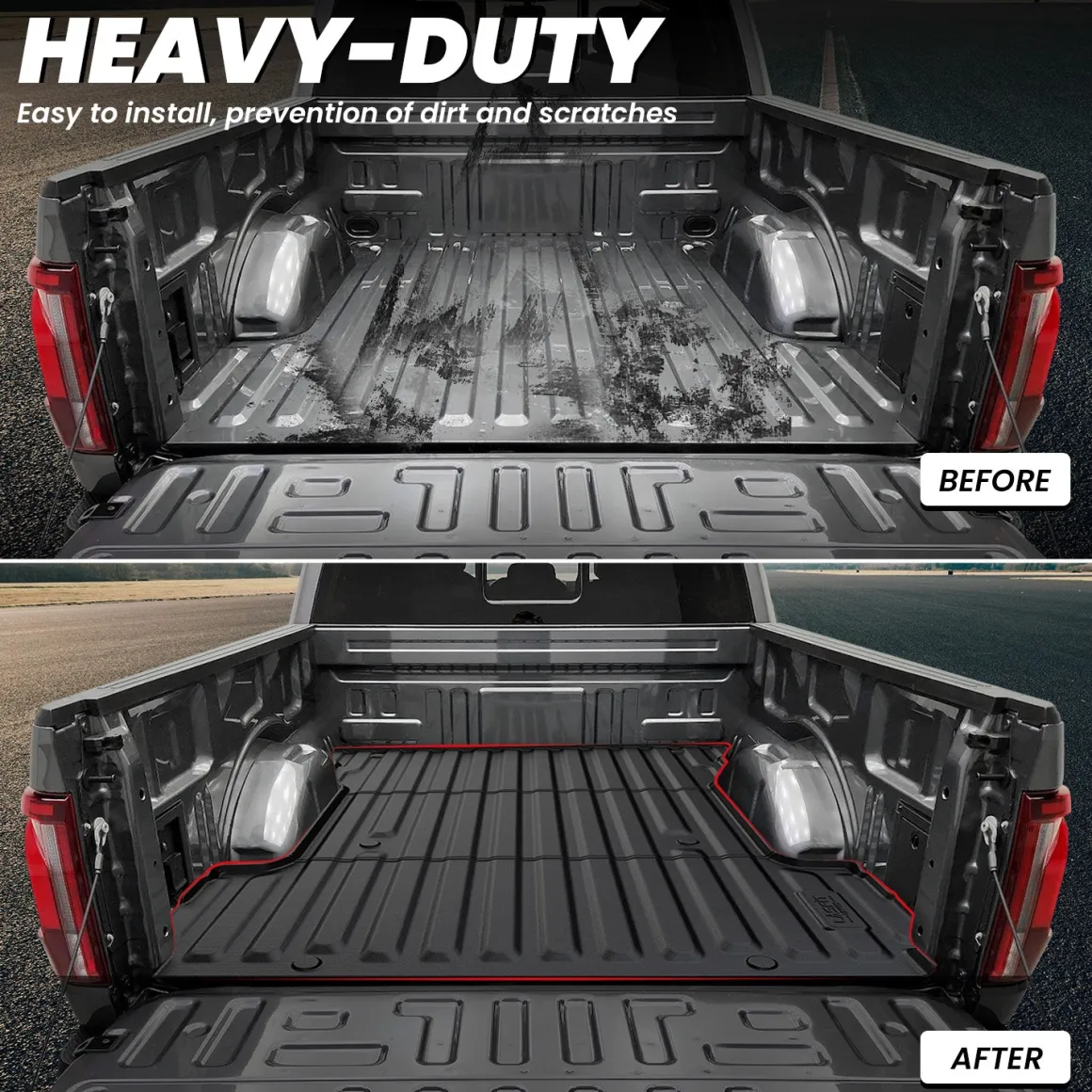 Fit for 2024-2026 Ford F-150 Bed Mat & Tailgate Mat, Including F-150 Lightning