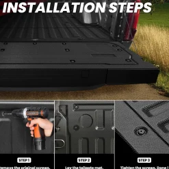 Fit for 2024-2026 Ford F-150 Bed Mat & Tailgate Mat, Including F-150 Lightning