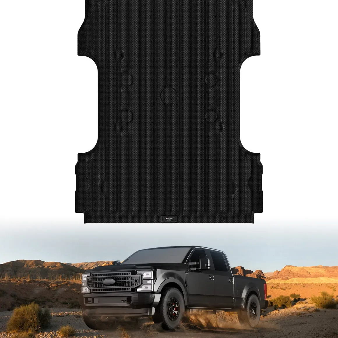 Fit for 2017-2026 Ford F-250 F-350 F-450 F-550 Super Duty Bed Mat or Tailgate Mat, Not Fit Drop-in liners