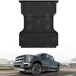 Fit for 2009-2016 Ford F-250 F-350 F-450 6.75FT(81") Heavy Duty Truck Bed Mat, Not Fit Drop-in liners