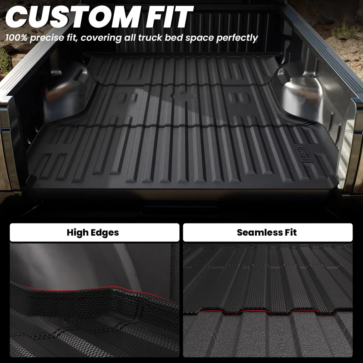 Fit for 2009-2016 Ford F-250 F-350 F-450 6.75FT(81") Heavy Duty Truck Bed Mat, Not Fit Drop-in liners