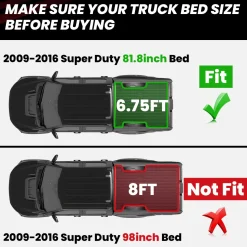 Fit for 2009-2016 Ford F-250 F-350 F-450 6.75FT(81