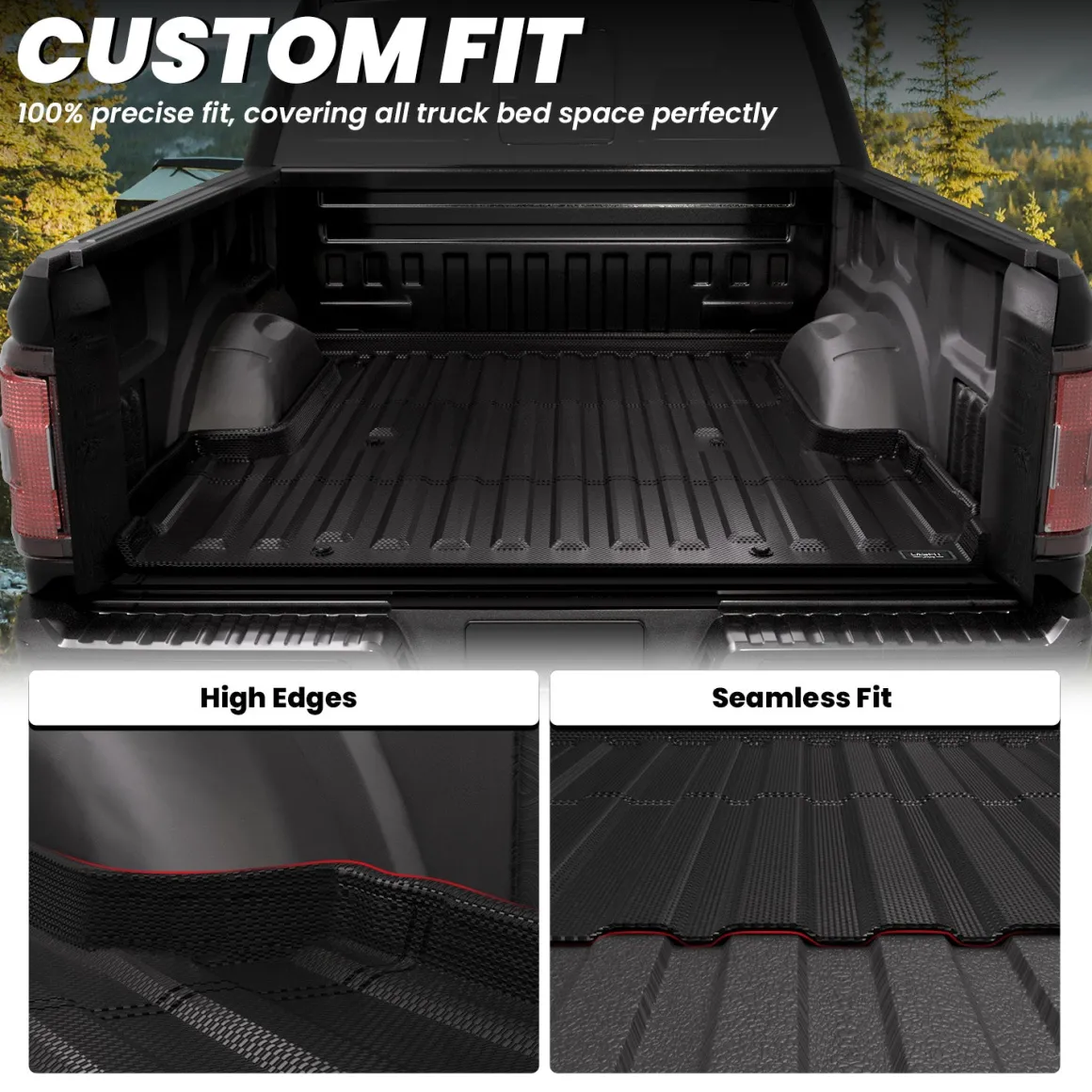 Fit for 2021-2023 Ford F-150 & F-150 Lightning Truck Bed Mat or Tailgate Mat, Not Fit Drop-in Liners