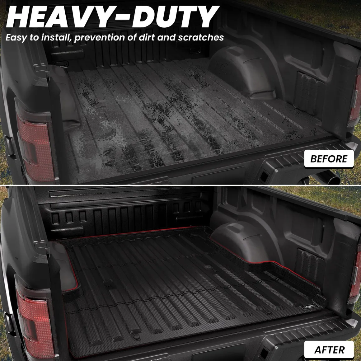 Fit for 2021-2023 Ford F-150 & F-150 Lightning Truck Bed Mat or Tailgate Mat, Not Fit Drop-in Liners