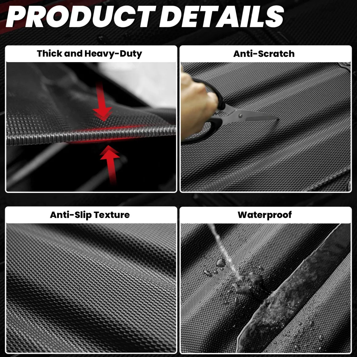 Fit for 2021-2023 Ford F-150 & F-150 Lightning Truck Bed Mat or Tailgate Mat, Not Fit Drop-in Liners