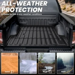Fit for 2021-2023 Ford F-150 & F-150 Lightning Truck Bed Mat or Tailgate Mat, Not Fit Drop-in Liners