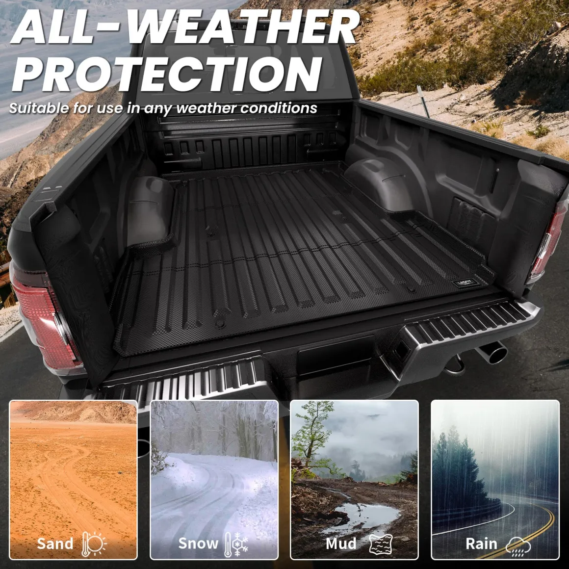 Fit for 2021-2023 Ford F-150 & F-150 Lightning Truck Bed Mat or Tailgate Mat, Not Fit Drop-in Liners