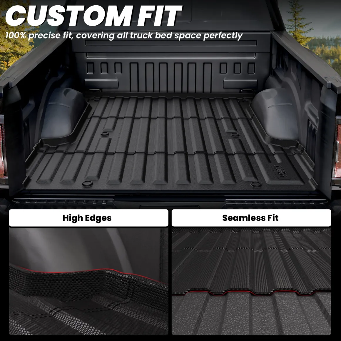 Fit for 2021-2023 Ford F-150 & F-150 Lightning Truck Bed Mat or Tailgate Mat, Not Fit Drop-in Liners