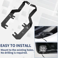 Fit For Ford F-250 F-350 2017-2021 Low Profile Ditch Light Brackets | LASFIT