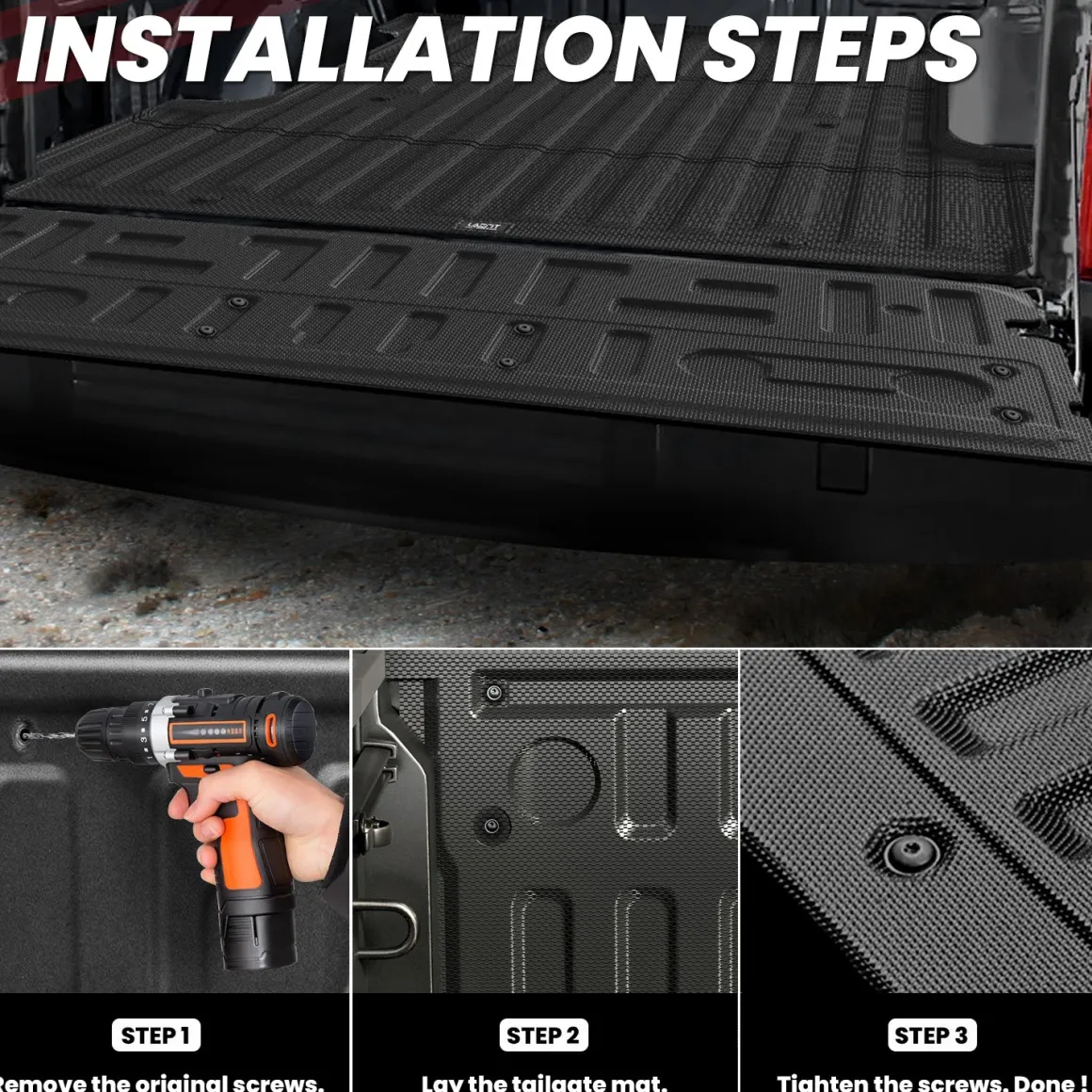 Fit for 2024-2026 Ford F-150 & Ford F-150 Lightning Truck Bed Mat or Tailgate Mat, Not Fit Drop-in liners