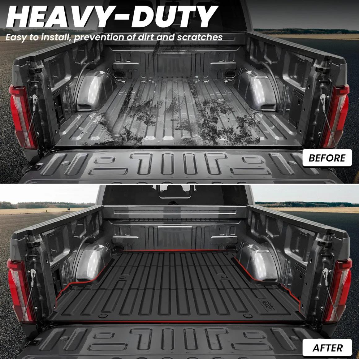 Fit for 2024-2026 Ford F-150 & Ford F-150 Lightning Truck Bed Mat or Tailgate Mat, Not Fit Drop-in liners