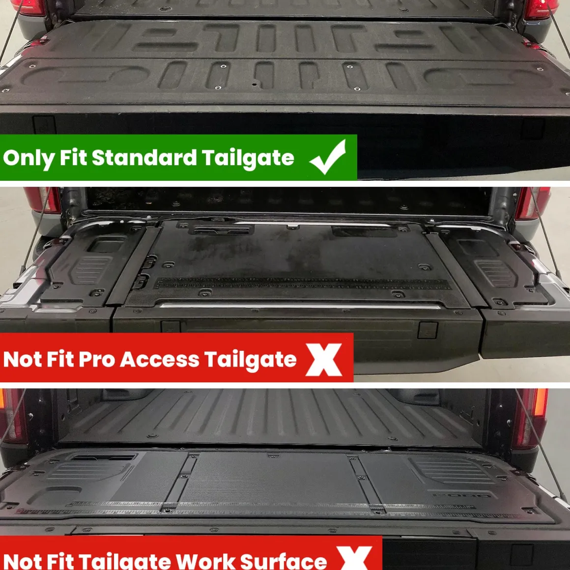 Fit for 2021-2026 Ford F-150 & 2022-2026 Ford F-150 Lightning Tailgate Cover
