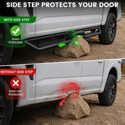 Fit for 2017-2026 Ford F-250 F-350 Running Boards Side Steps, Fit Crew Cab ONLY