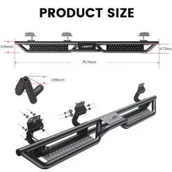 Fit for 2017-2026 Ford F-250 F-350 Running Boards Side Steps, Fit Crew Cab ONLY