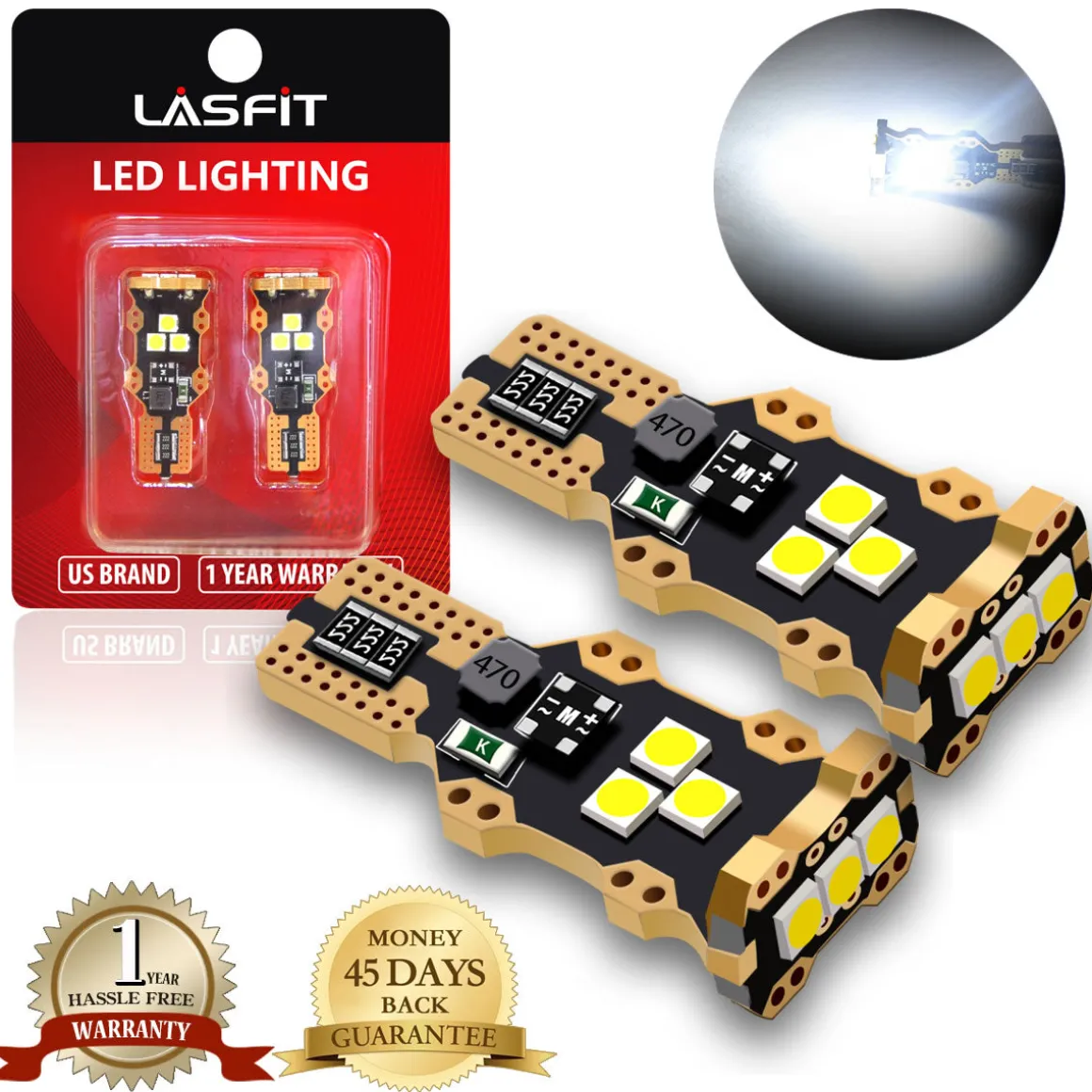 Fit for 2014-2019 Ford Fiesta LED Bulbs H11 Interior Exterior Light Plug and Play