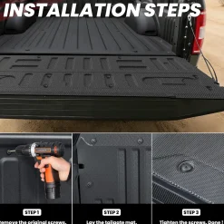 Fit for 2015-2020 Ford F-150 Truck Bed Mat or Tailgate Mat, Not Fit Drop-in Liners
