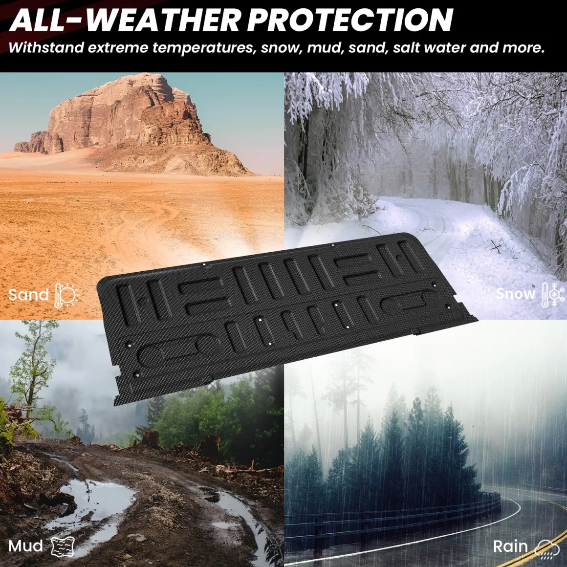 Fit for 2015-2020 Ford F-150 Truck Bed Mat or Tailgate Mat, Not Fit Drop-in Liners