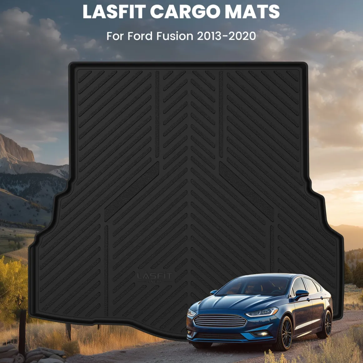 Fit for 2013-2016 Ford Fusion Floor Mats or Cargo Mat, Fit Gasoline Only