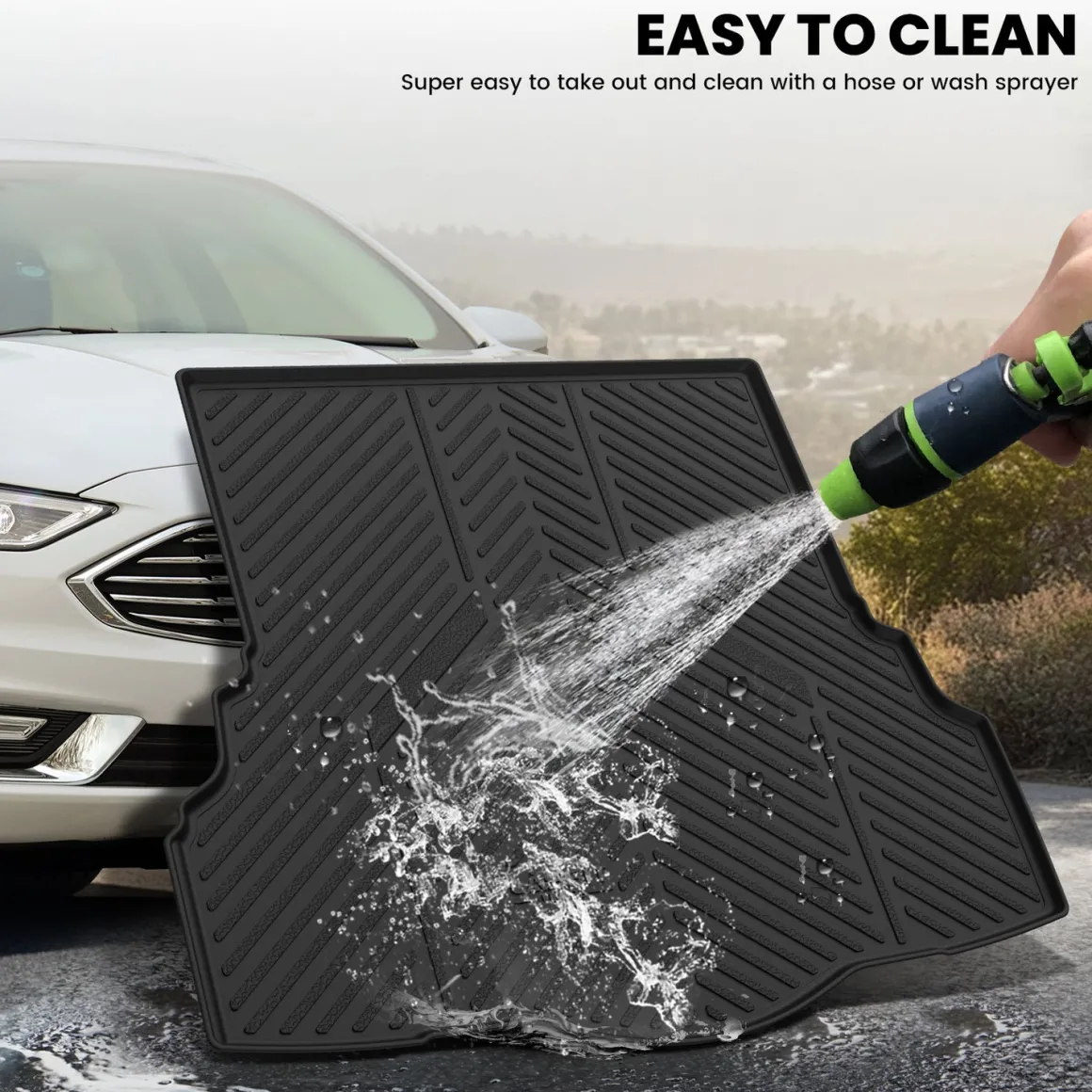 Fit for 2013-2016 Ford Fusion Floor Mats or Cargo Mat, Fit Gasoline Only
