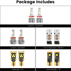 Fit for 2017-2020 Ford Fusion LED Bulbs Upgrade
