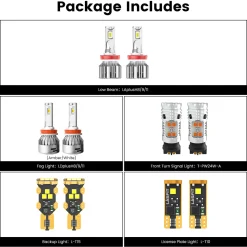 Fit for 2017-2020 Ford Fusion LED Bulbs Upgrade