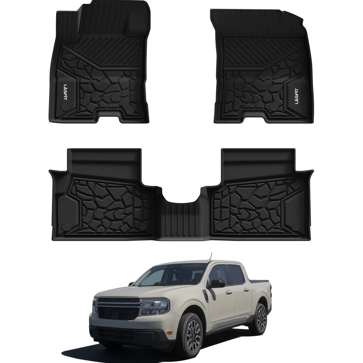Fit for 2022-2026 Ford Maverick All-Weather TPE Floor Mats